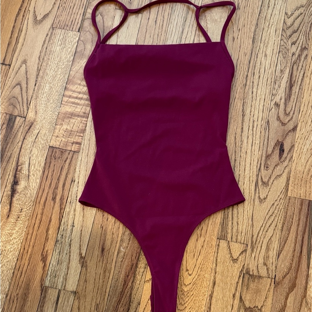 Garage Burgundy Bodysuit